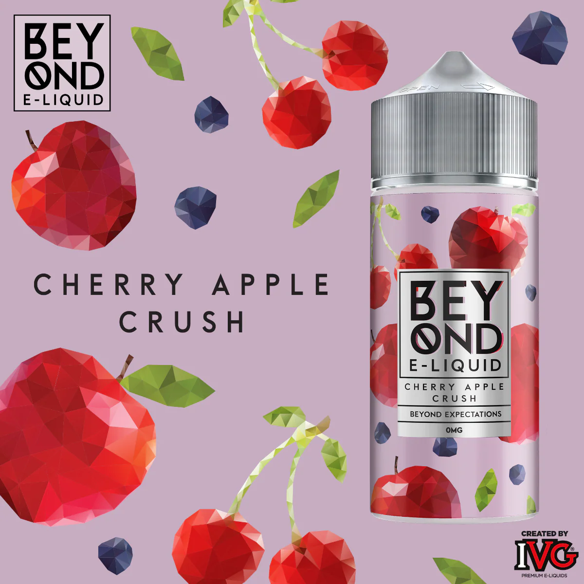 Beyond IVG Eliquid Cherry Apple Crush 100ml Shortfill - Image 3