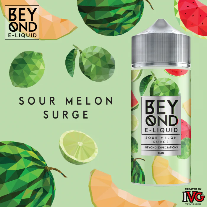 Beyond IVG Eliquid Sour Melon Surge 100ml Shortfill - Image 3