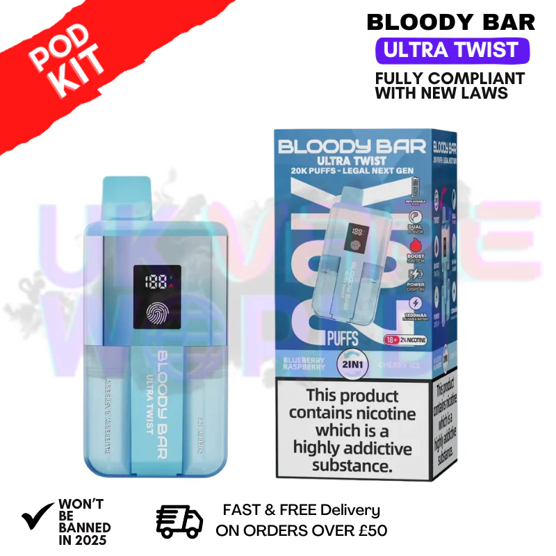 Bloody Bar 20K Puff Ultra Twist Pre-Filled Bar | Only £8.99 - Image 4
