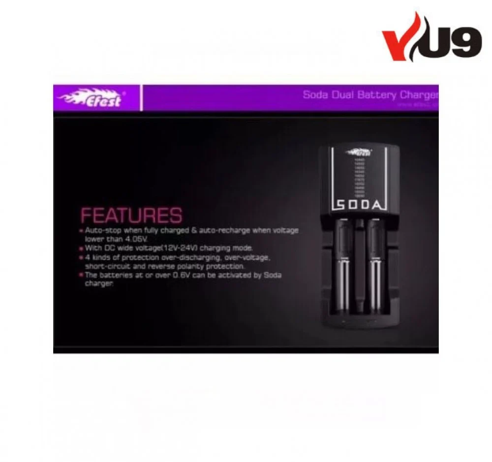 EFEST SODA BATTERY CHARGER UNIVERSAL 18650+ - Image 4