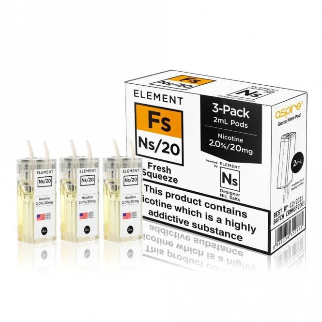 NS Pods For Aspire Gusto 10mg 20mg - Image 4