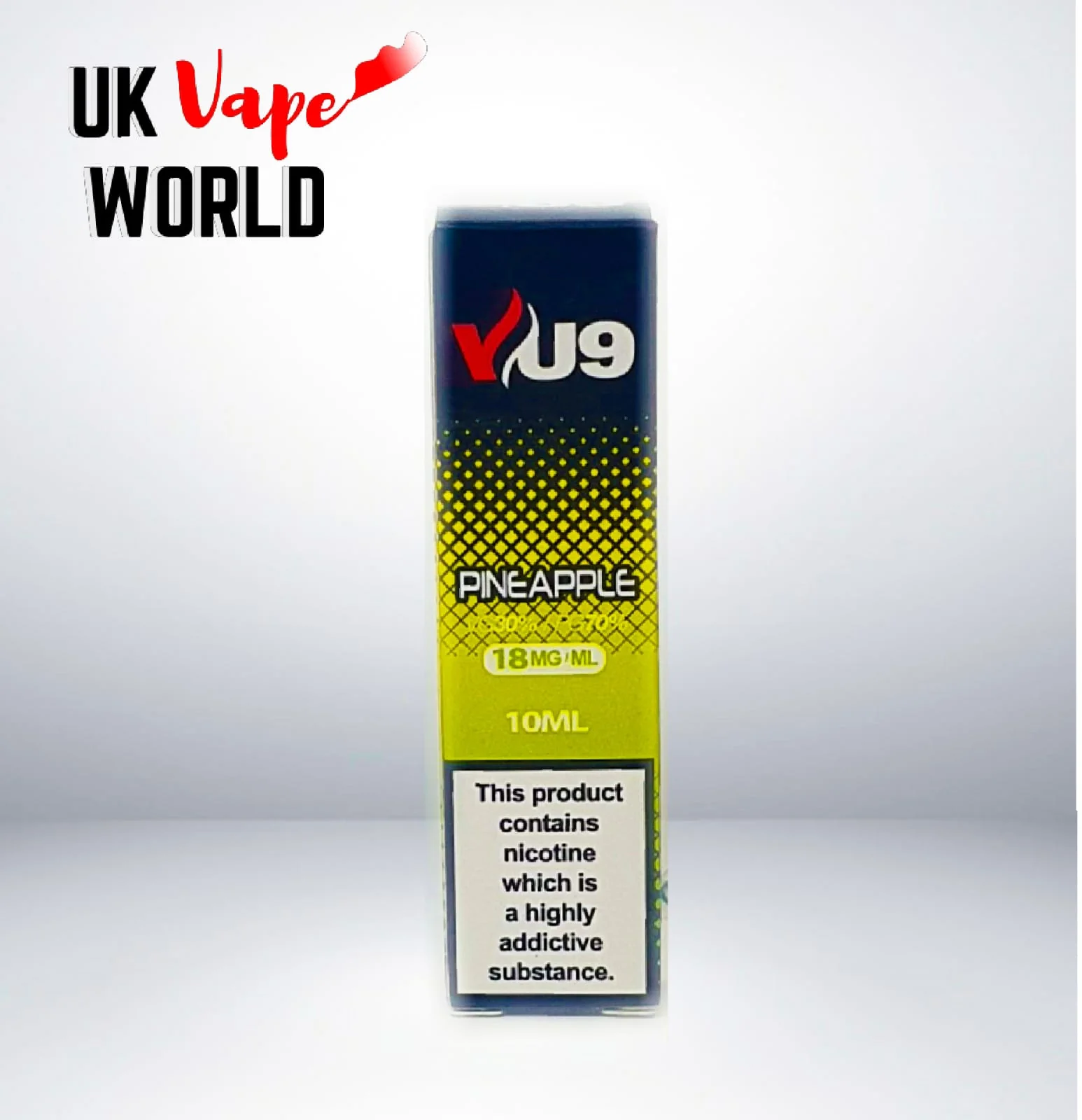 Pineapple VU9 E-Liquid Juice 10ml Nic Eliquid - 10 x 10ML - Image 4